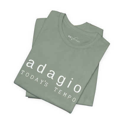 BEVIVACE Today’s Tempo T-Shirt, Adagio Music Graphic for Music Lovers