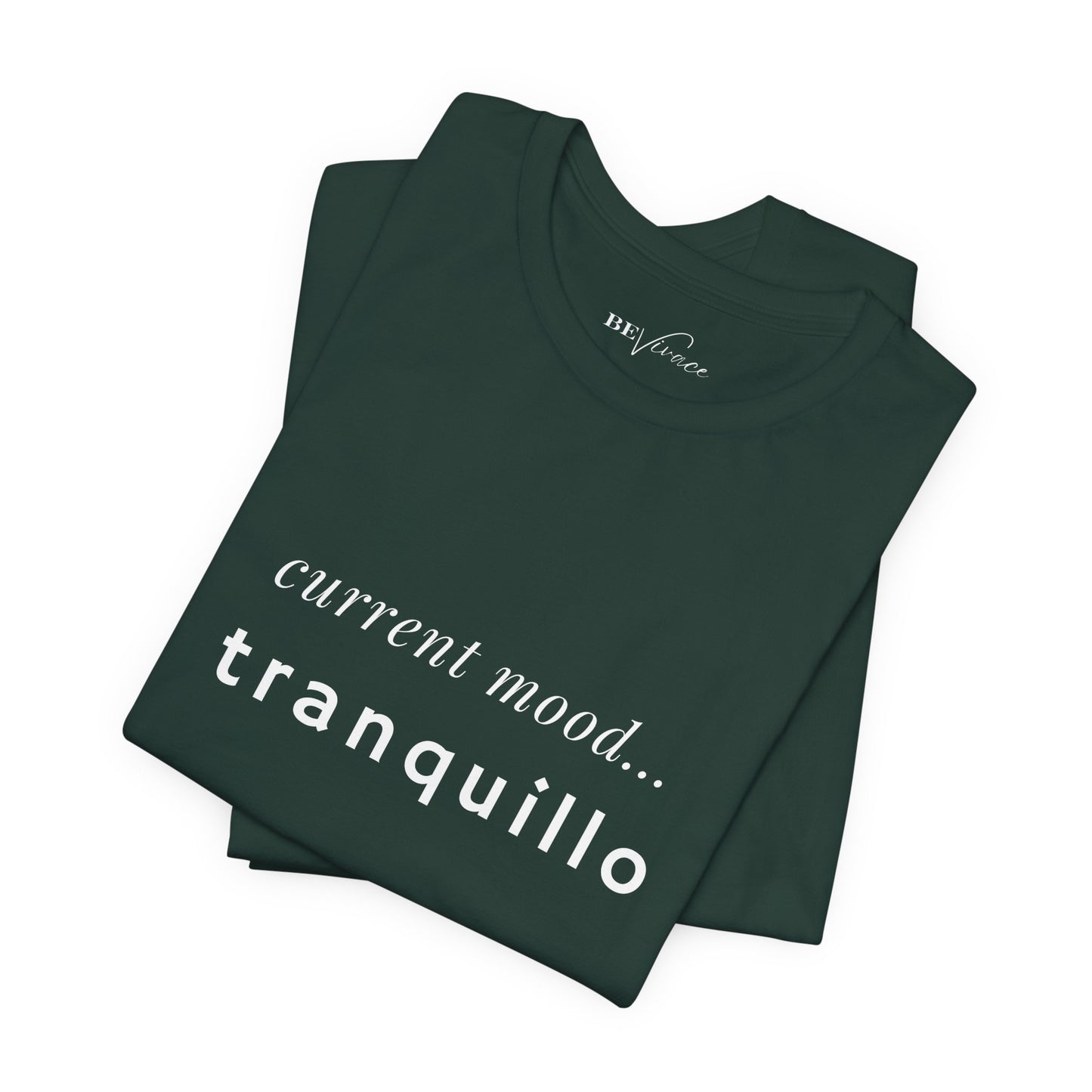 BEVIVACE Current Mood T-Shirt, Tranquillo Music Graphic for Music Lovers
