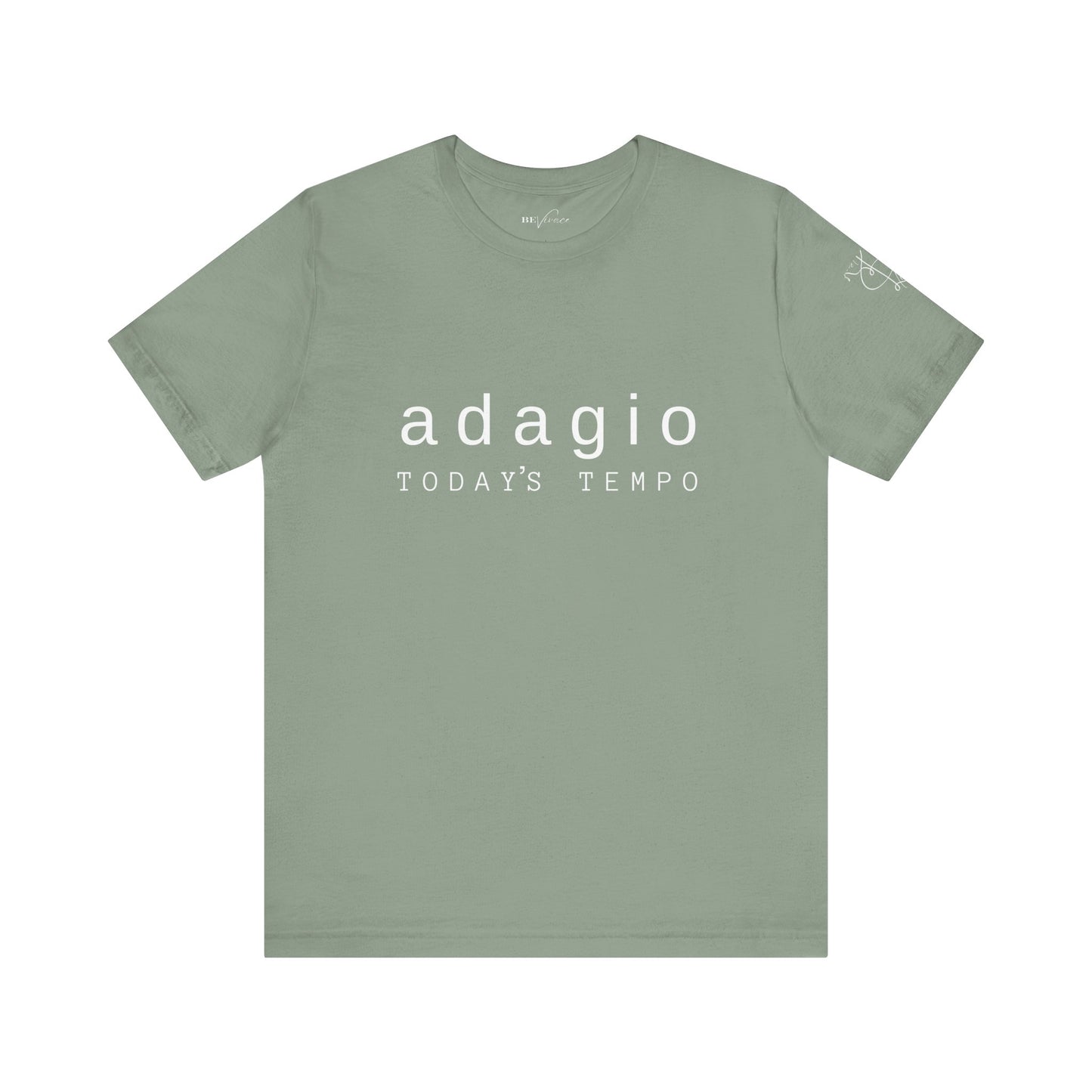 BEVIVACE Today’s Tempo T-Shirt, Adagio Music Graphic for Music Lovers