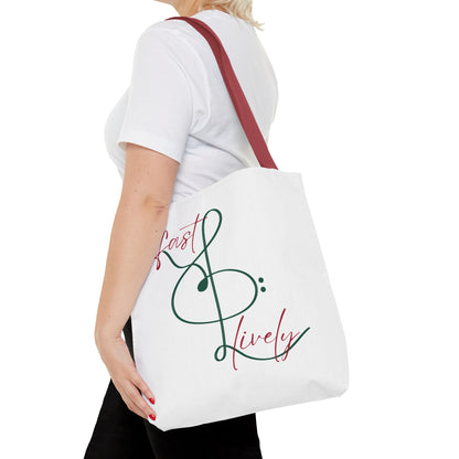 BEVIVACE Fast & Lively VIVACE Tote Bag, Eco-Friendly Carryall