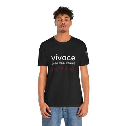 BEVIVACE Fast & Lively VIVACE T-Shirt Front and Back Graphic, Music Graphic for Music Lovers