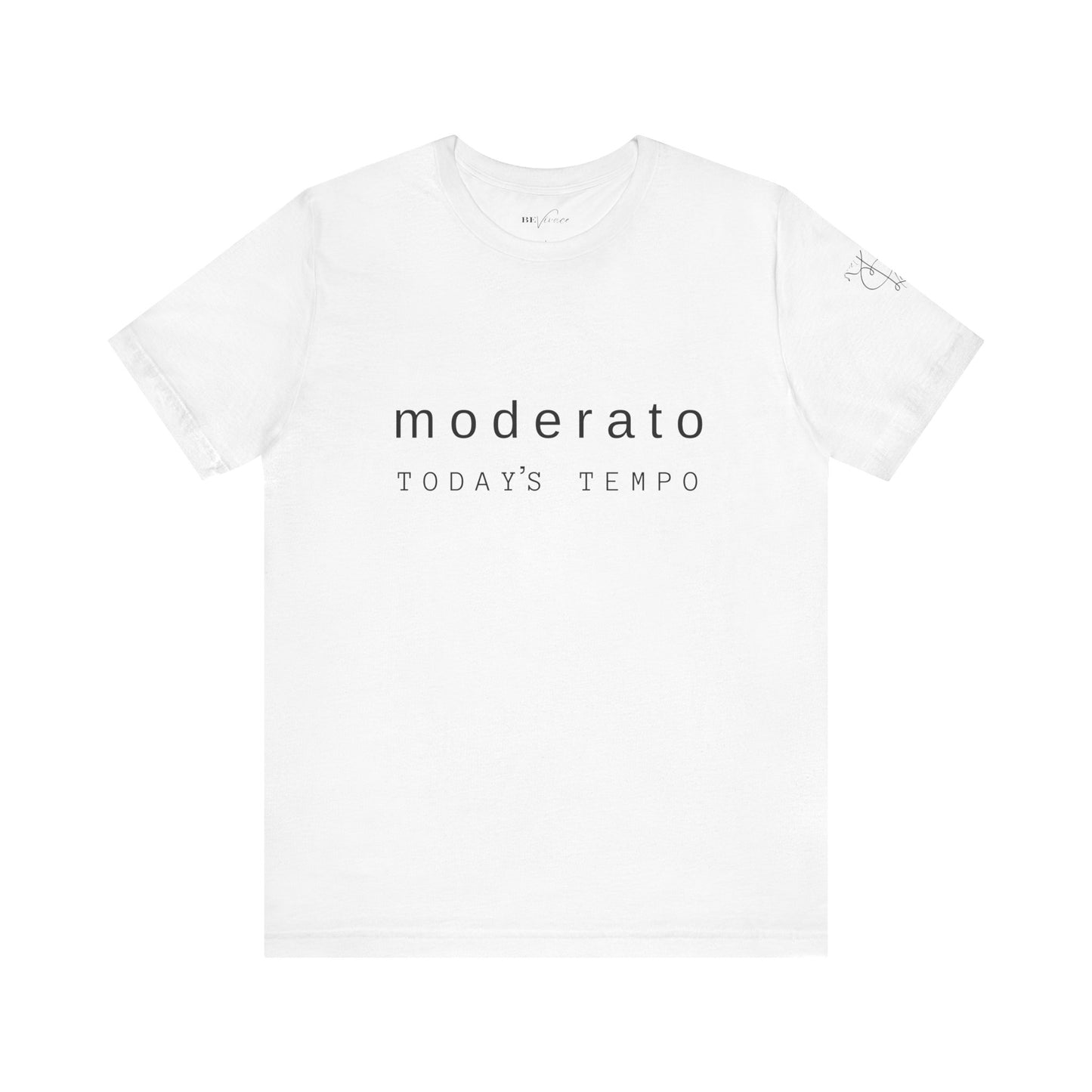 BEVIVACE Today’s Tempo T-Shirt, Moderato Music Graphic for Music Lovers