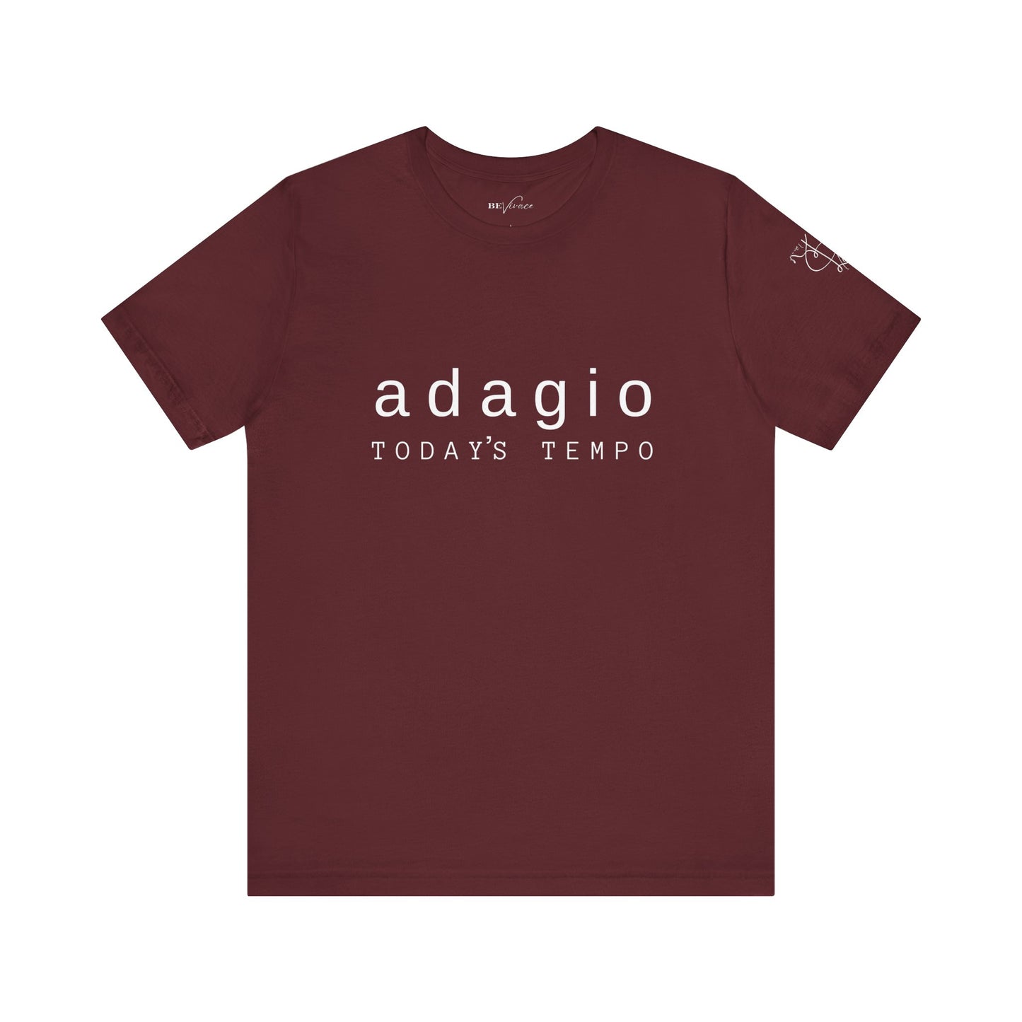 BEVIVACE Today’s Tempo T-Shirt, Adagio Music Graphic for Music Lovers