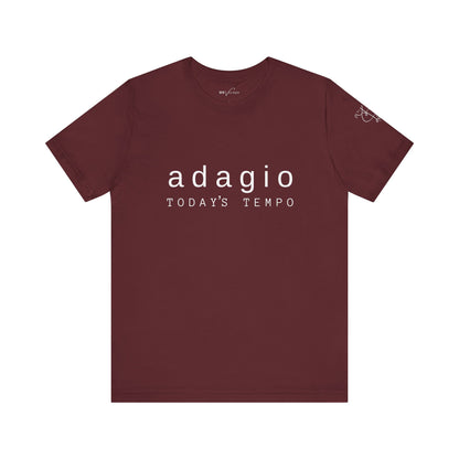 BEVIVACE Today’s Tempo T-Shirt, Adagio Music Graphic for Music Lovers