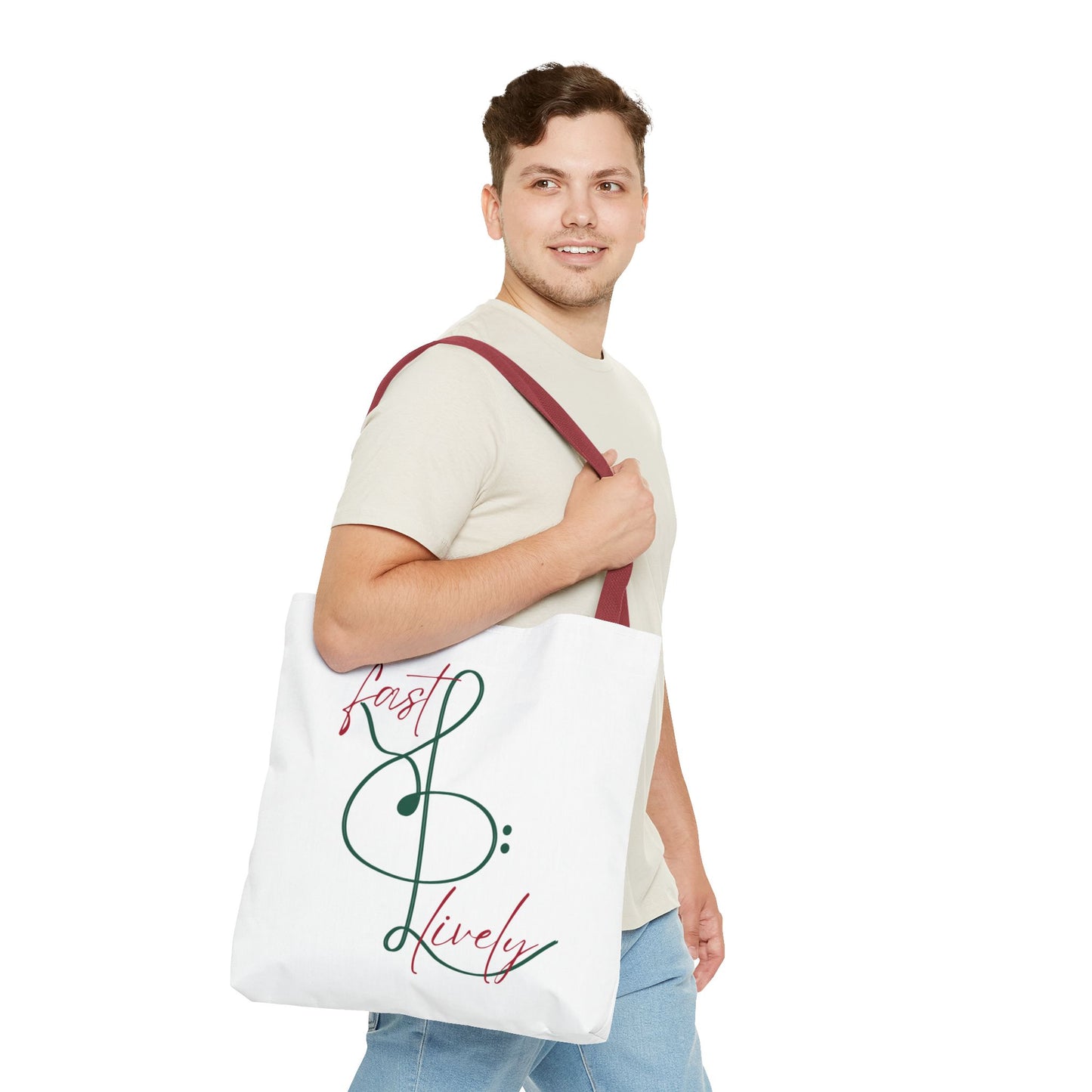 BEVIVACE Fast & Lively VIVACE Tote Bag, Eco-Friendly Carryall