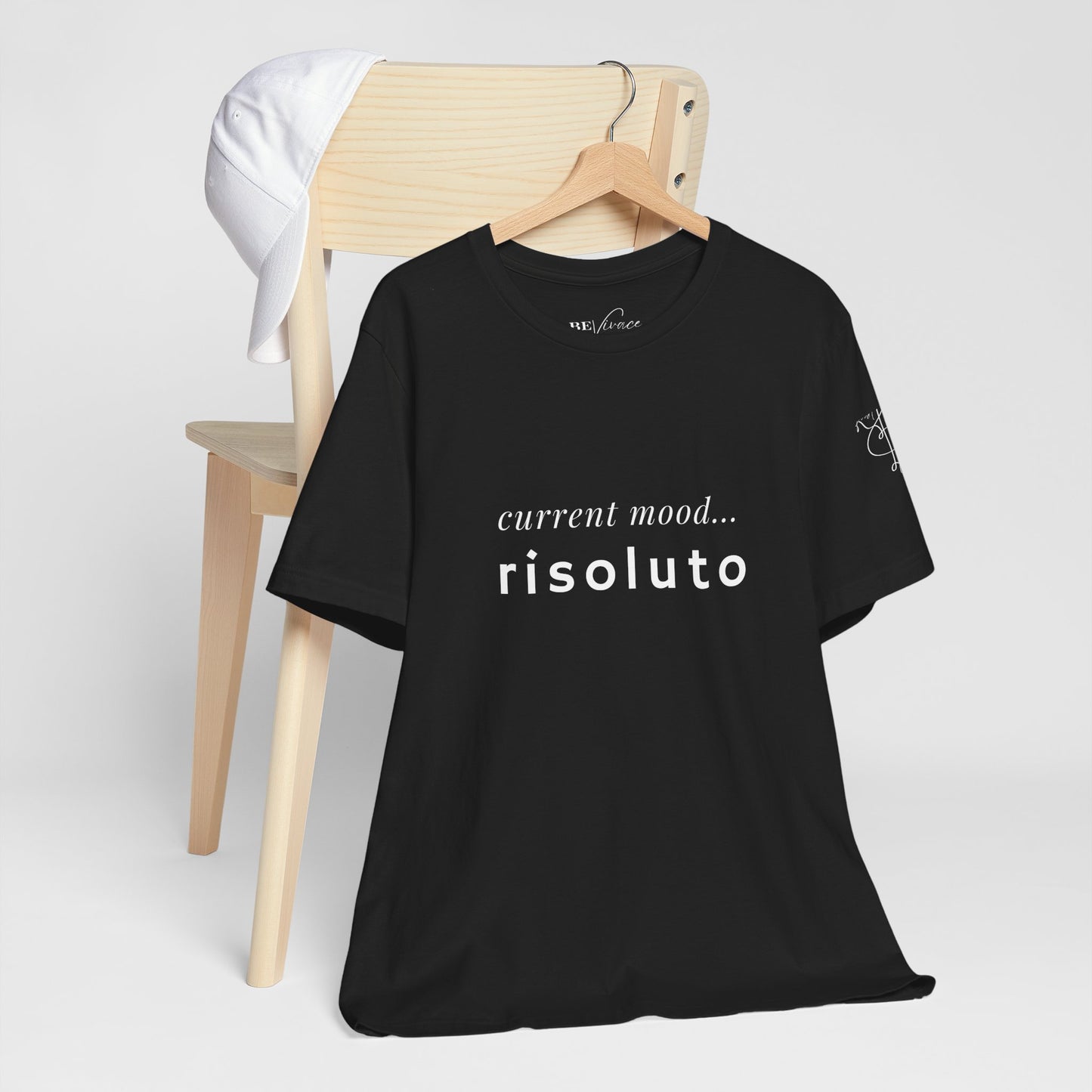 BEVIVACE Current Mood T-Shirt, Risoluto Music Graphic for Music Lovers