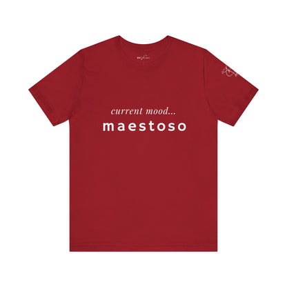BEVIVACE Current Mood T-Shirt, Maestoso Music Graphic for Music Lovers