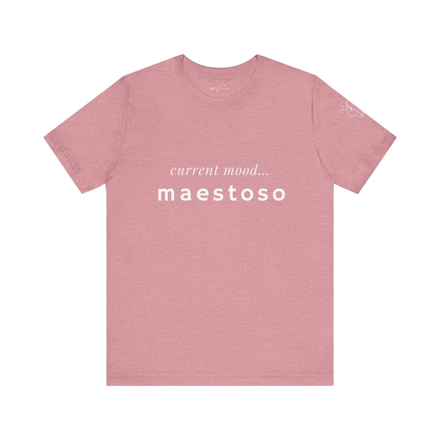 BEVIVACE Current Mood T-Shirt, Maestoso Music Graphic for Music Lovers