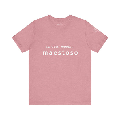 BEVIVACE Current Mood T-Shirt, Maestoso Music Graphic for Music Lovers
