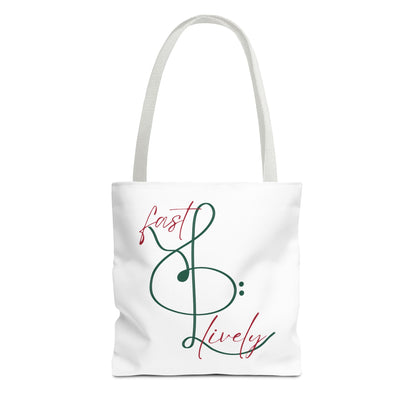 BEVIVACE Fast & Lively VIVACE Tote Bag, Eco-Friendly Carryall