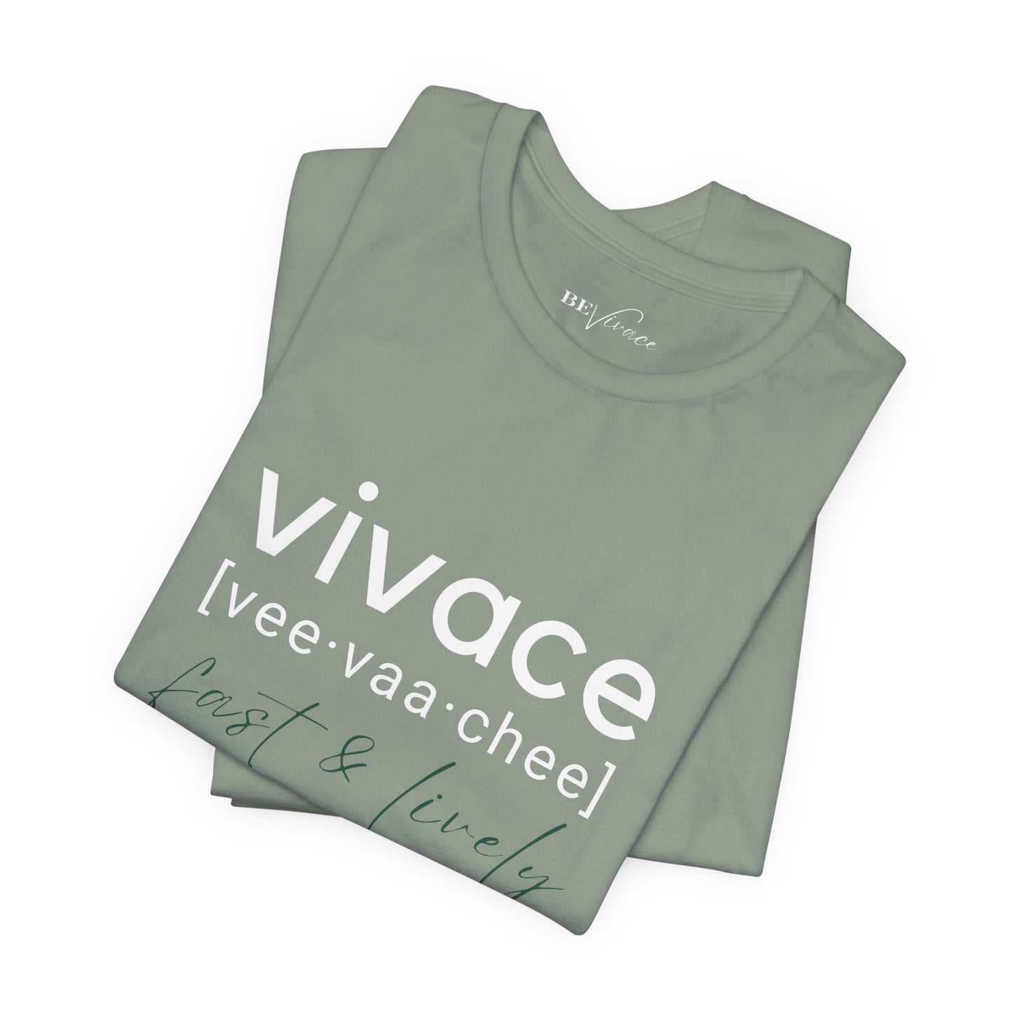 BEVIVACE Fast & Lively VIVACE T-Shirt, Music Graphic for Music Lovers