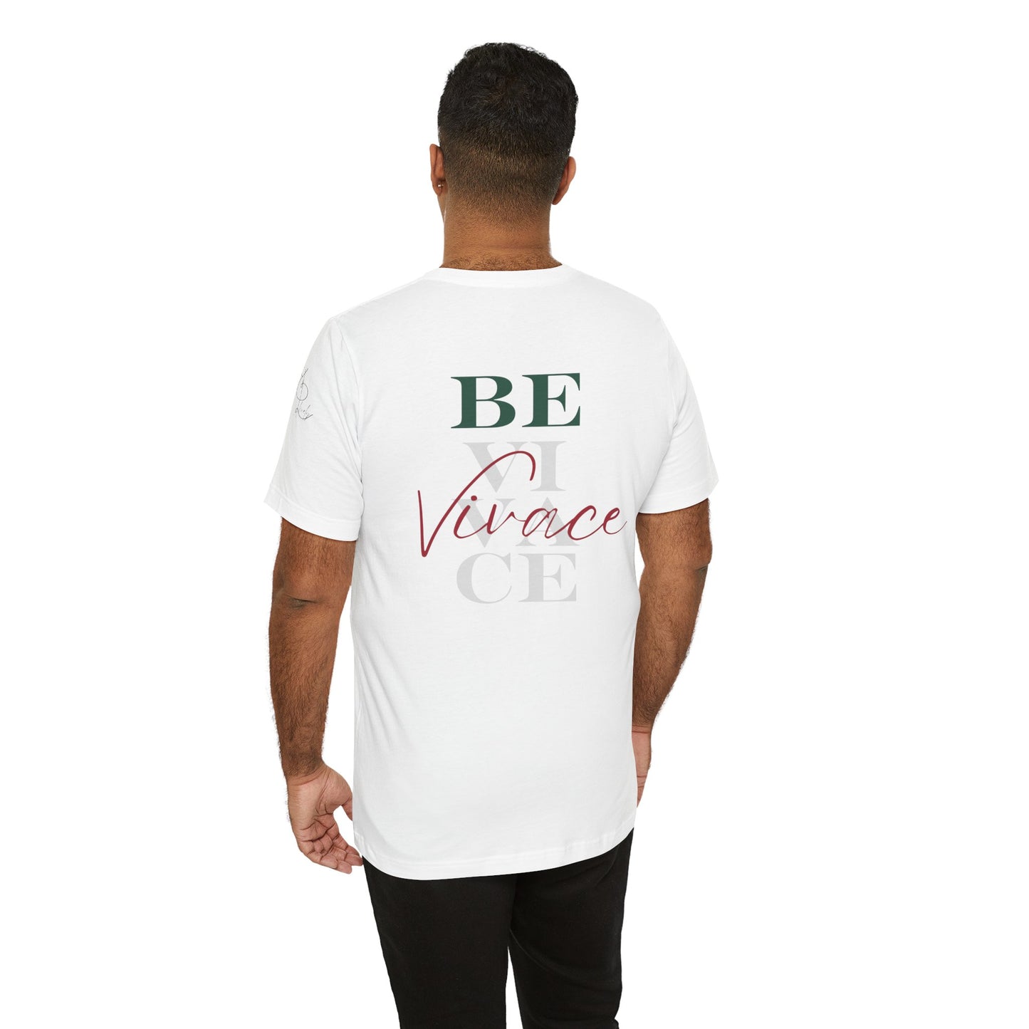 BEVIVACE Fast & Lively VIVACE T-Shirt Front and Back Graphic, Music Graphic for Music Lovers