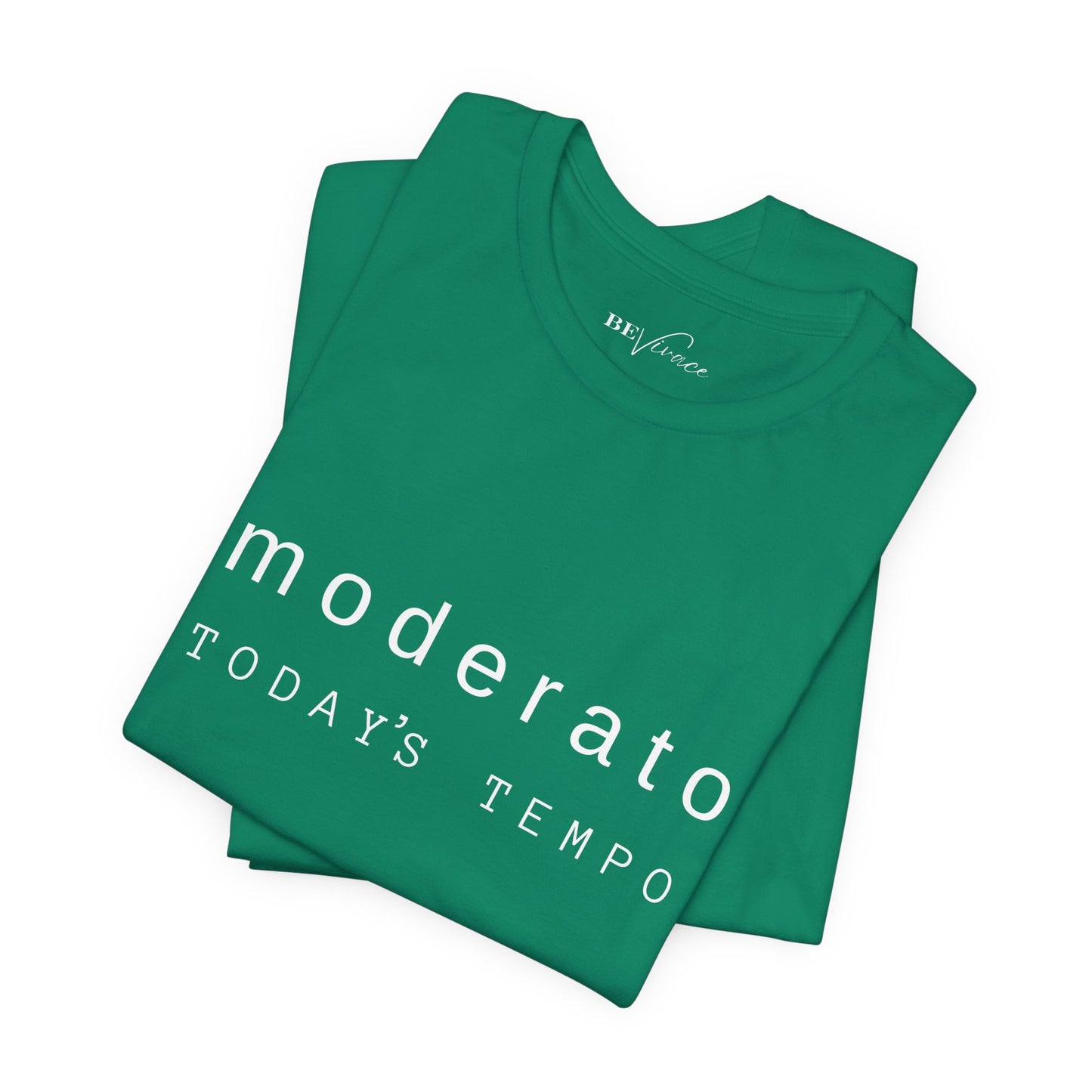 BEVIVACE Today’s Tempo T-Shirt, Moderato Music Graphic for Music Lovers