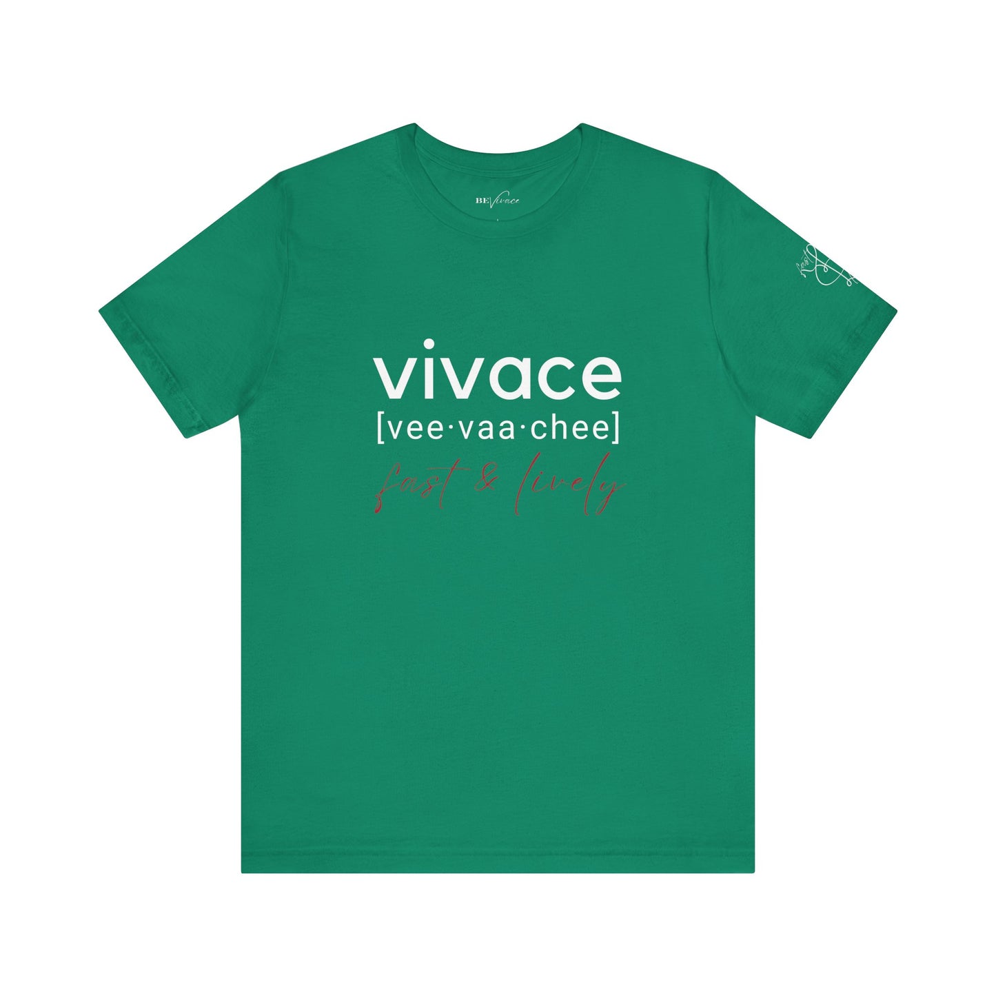 BEVIVACE Fast & Lively VIVACE T-Shirt, Music Graphic for Music Lovers
