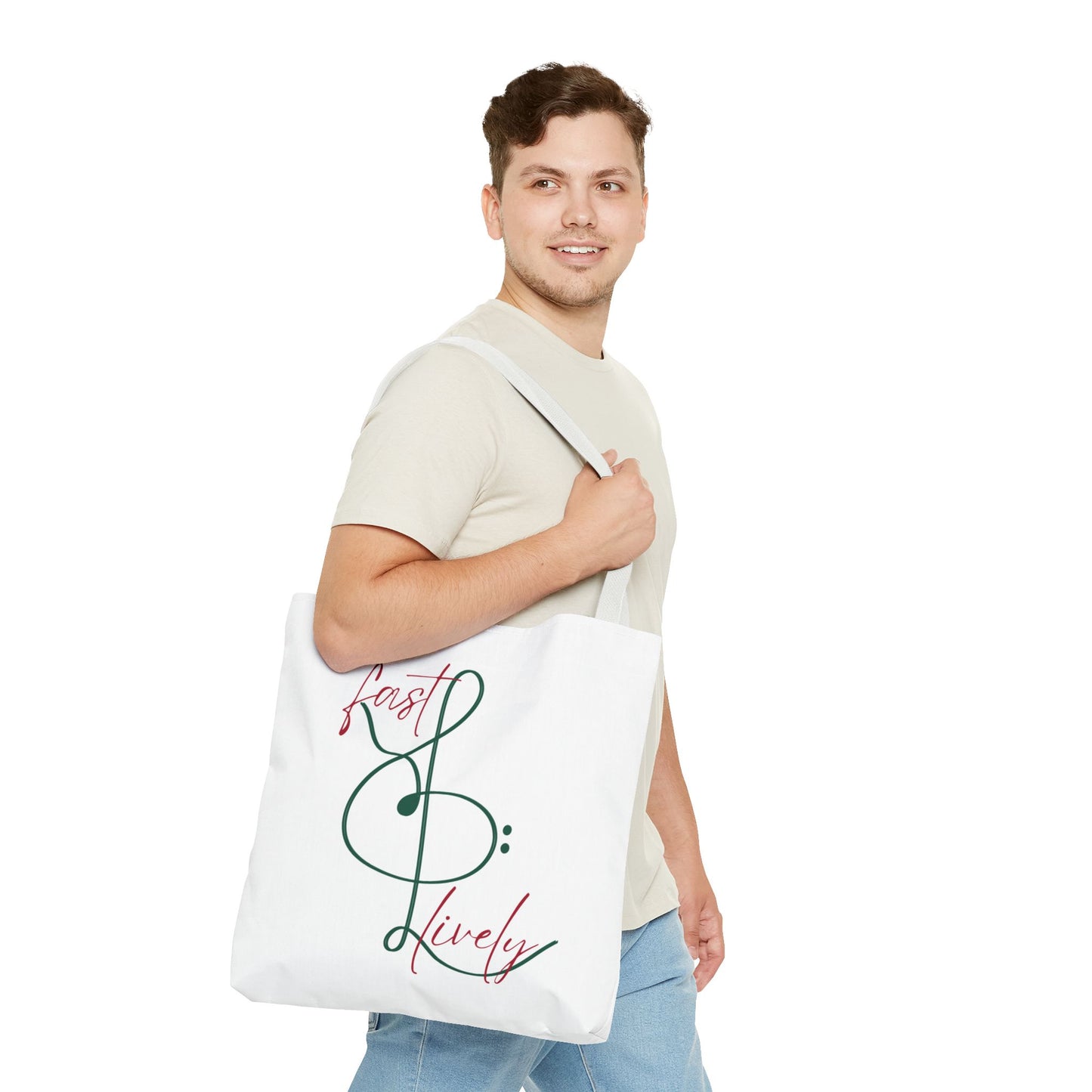 BEVIVACE Fast & Lively VIVACE Tote Bag, Eco-Friendly Carryall