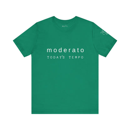 BEVIVACE Today’s Tempo T-Shirt, Moderato Music Graphic for Music Lovers
