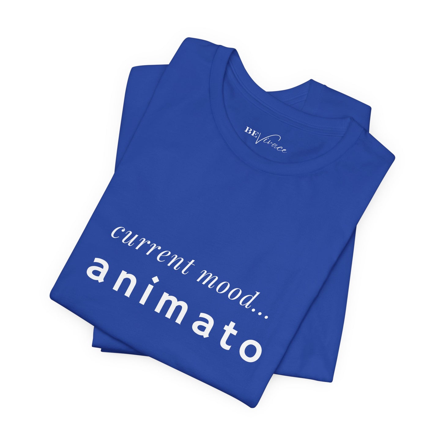 BEVIVACE Current Mood T-Shirt, Animato Music Graphic for Music Lovers
