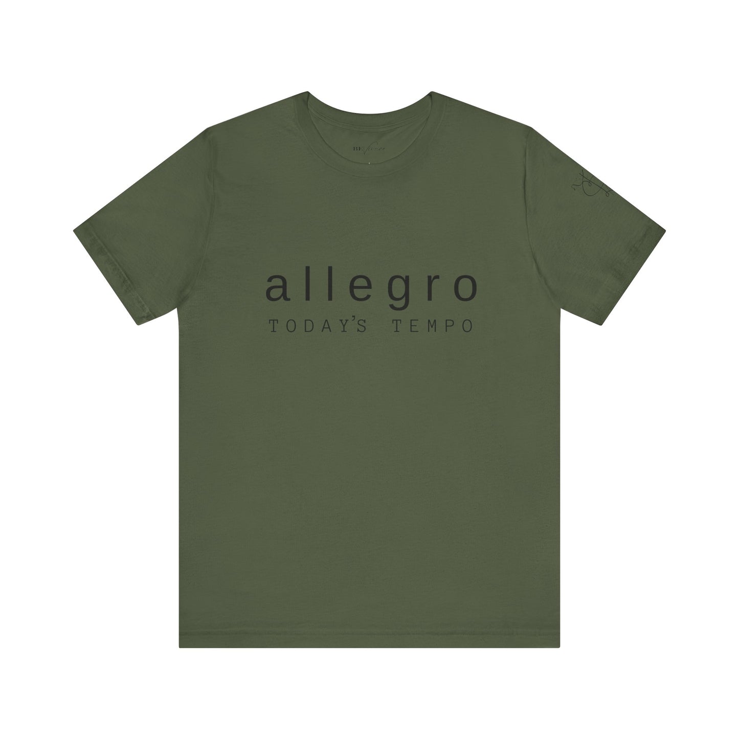 BEVIVACE Today’s Tempo T-Shirt, Allegro Music Graphic for Music Lovers
