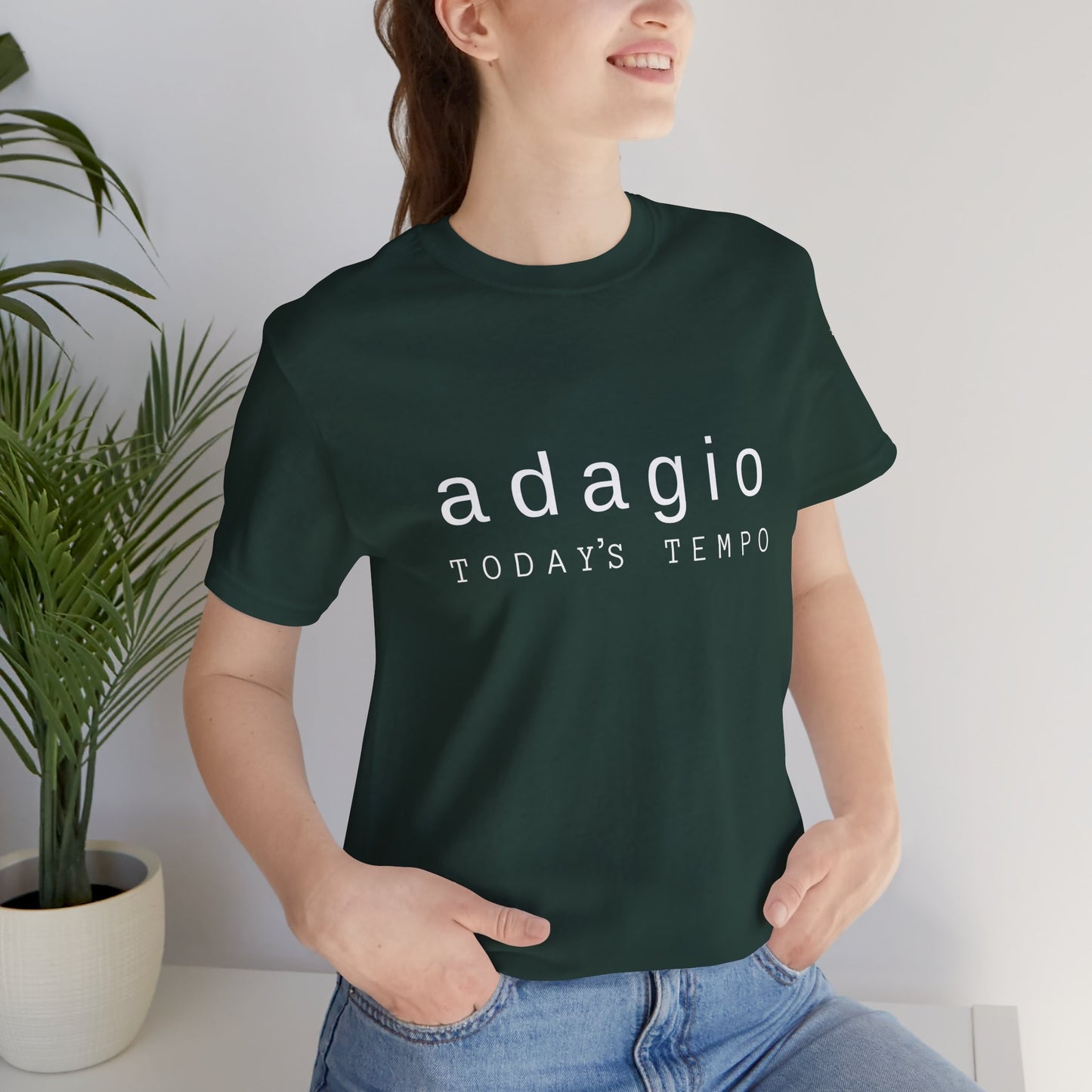 BEVIVACE Today’s Tempo T-Shirt, Adagio Music Graphic for Music Lovers