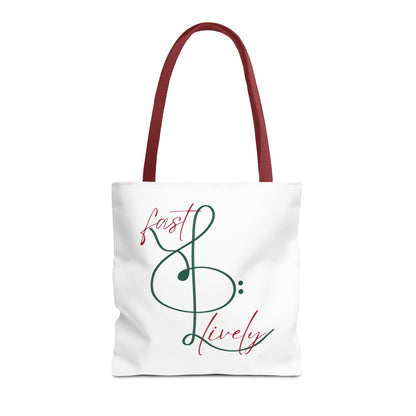 BEVIVACE Fast & Lively VIVACE Tote Bag, Eco-Friendly Carryall