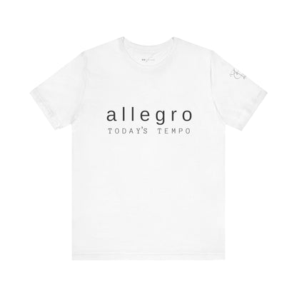 BEVIVACE Today’s Tempo T-Shirt, Allegro Music Graphic for Music Lovers