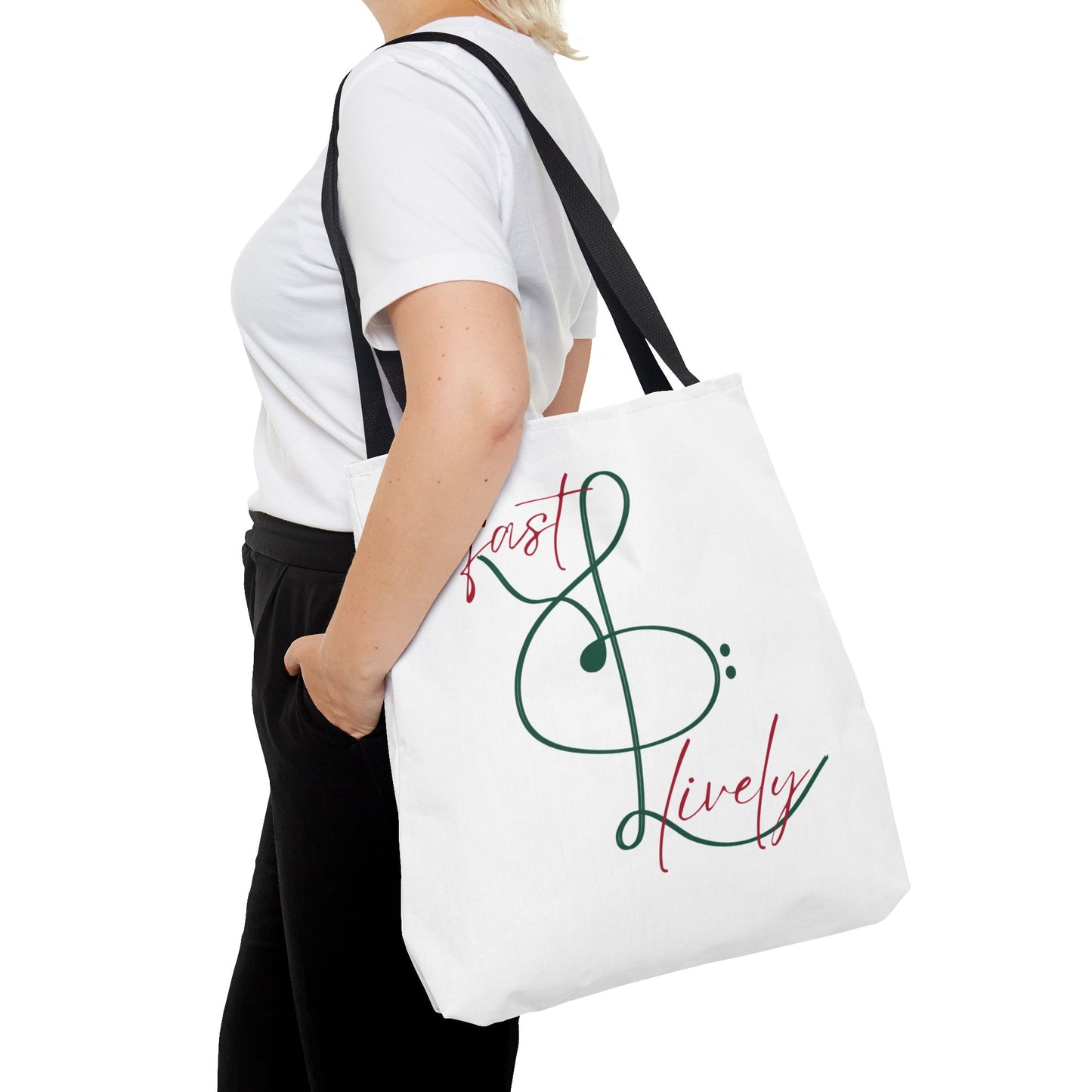 BEVIVACE Fast & Lively VIVACE Tote Bag, Eco-Friendly Carryall