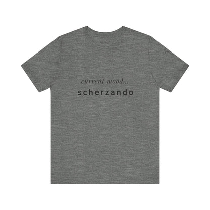 BEVIVACE Current Mood T-Shirt, Scherzando Music Graphic for Music Lovers