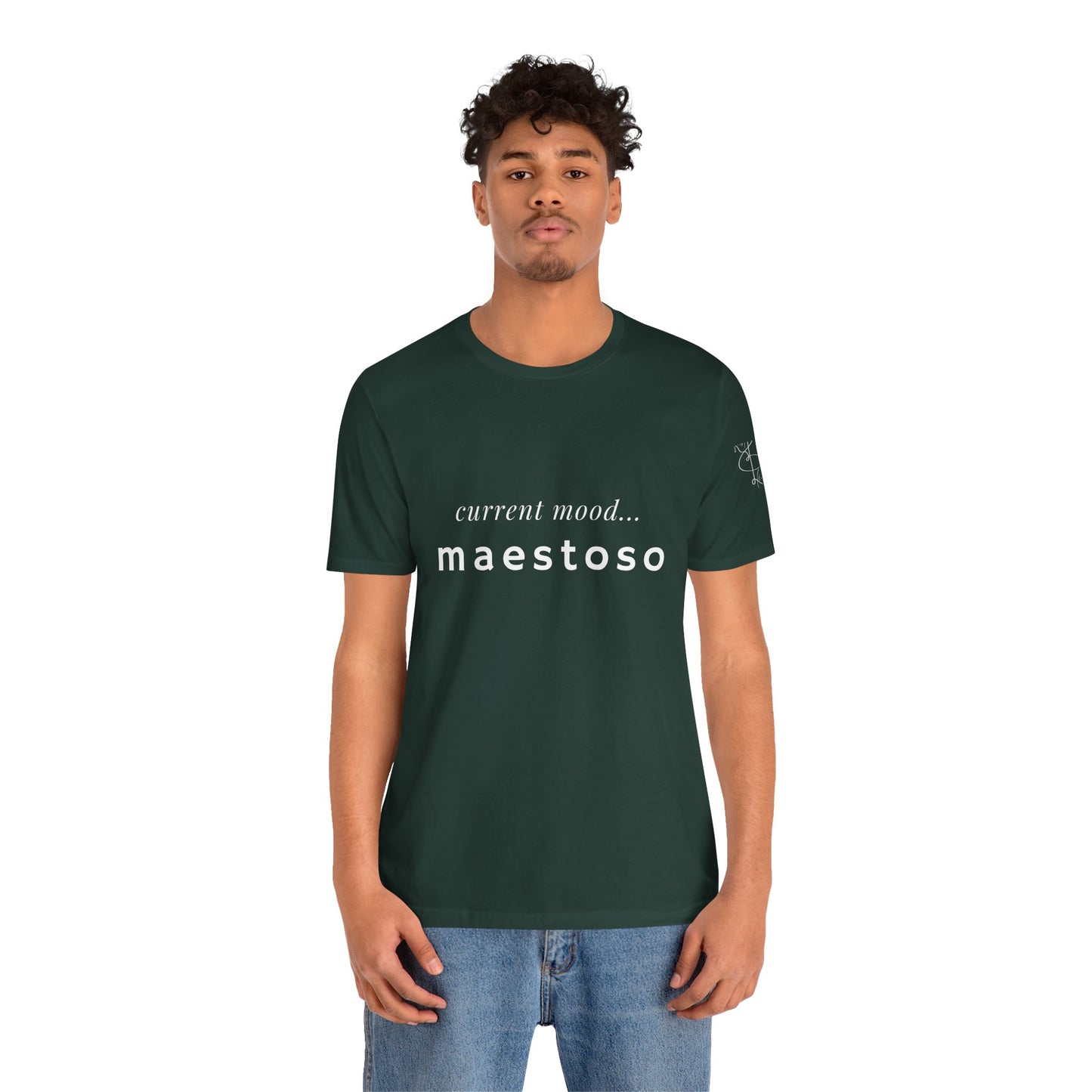 BEVIVACE Current Mood T-Shirt, Maestoso Music Graphic for Music Lovers