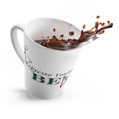 BEVIVACE Inspirational Latte Mug - "Espresso Yourself" Perfect Gift for Musician's and Coffee Lovers