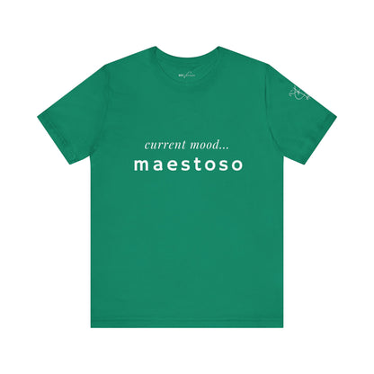 BEVIVACE Current Mood T-Shirt, Maestoso Music Graphic for Music Lovers