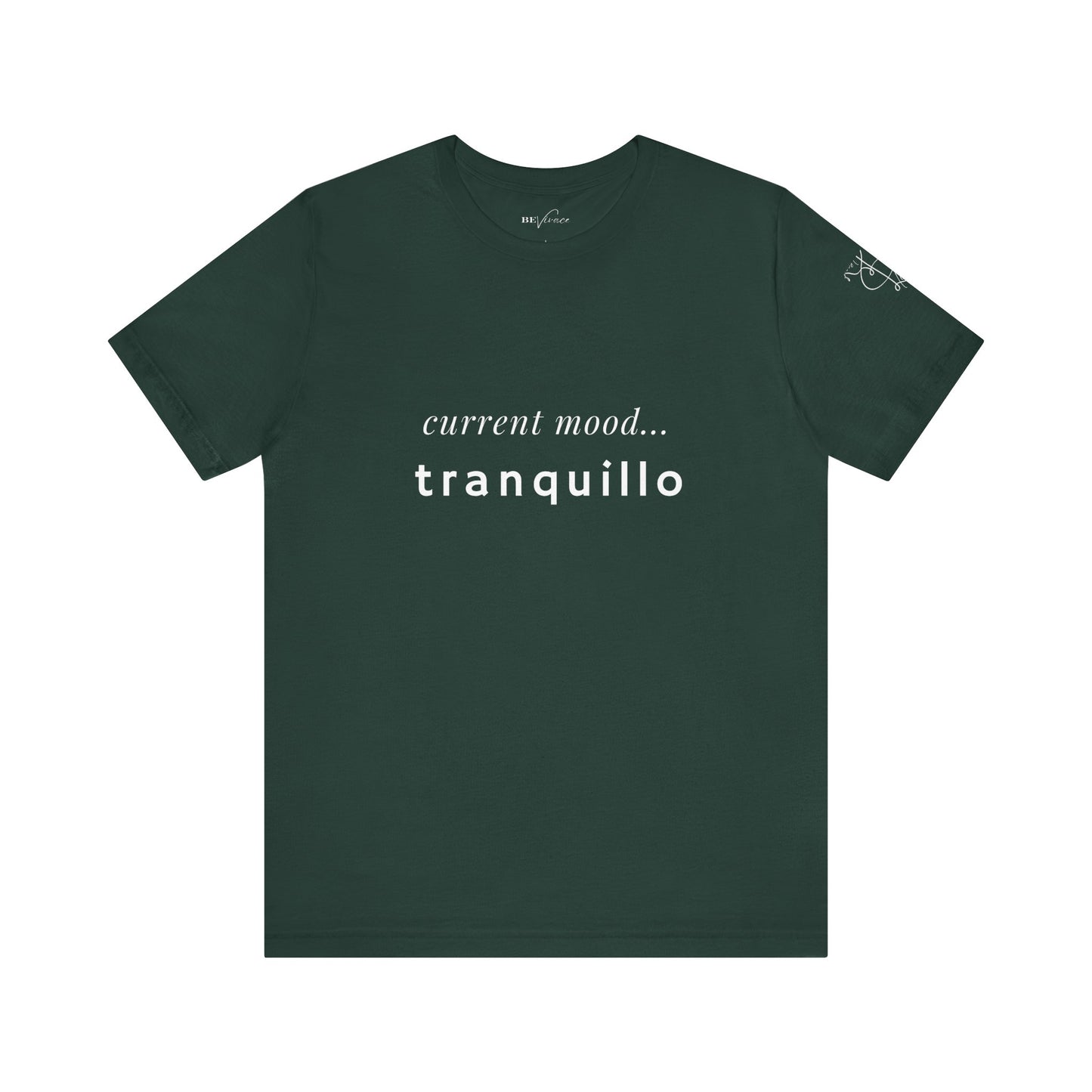 BEVIVACE Current Mood T-Shirt, Tranquillo Music Graphic for Music Lovers