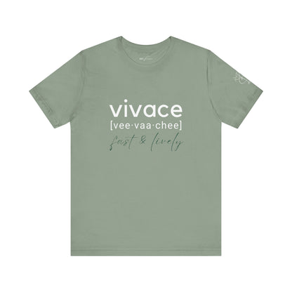 BEVIVACE Fast & Lively VIVACE T-Shirt, Music Graphic for Music Lovers