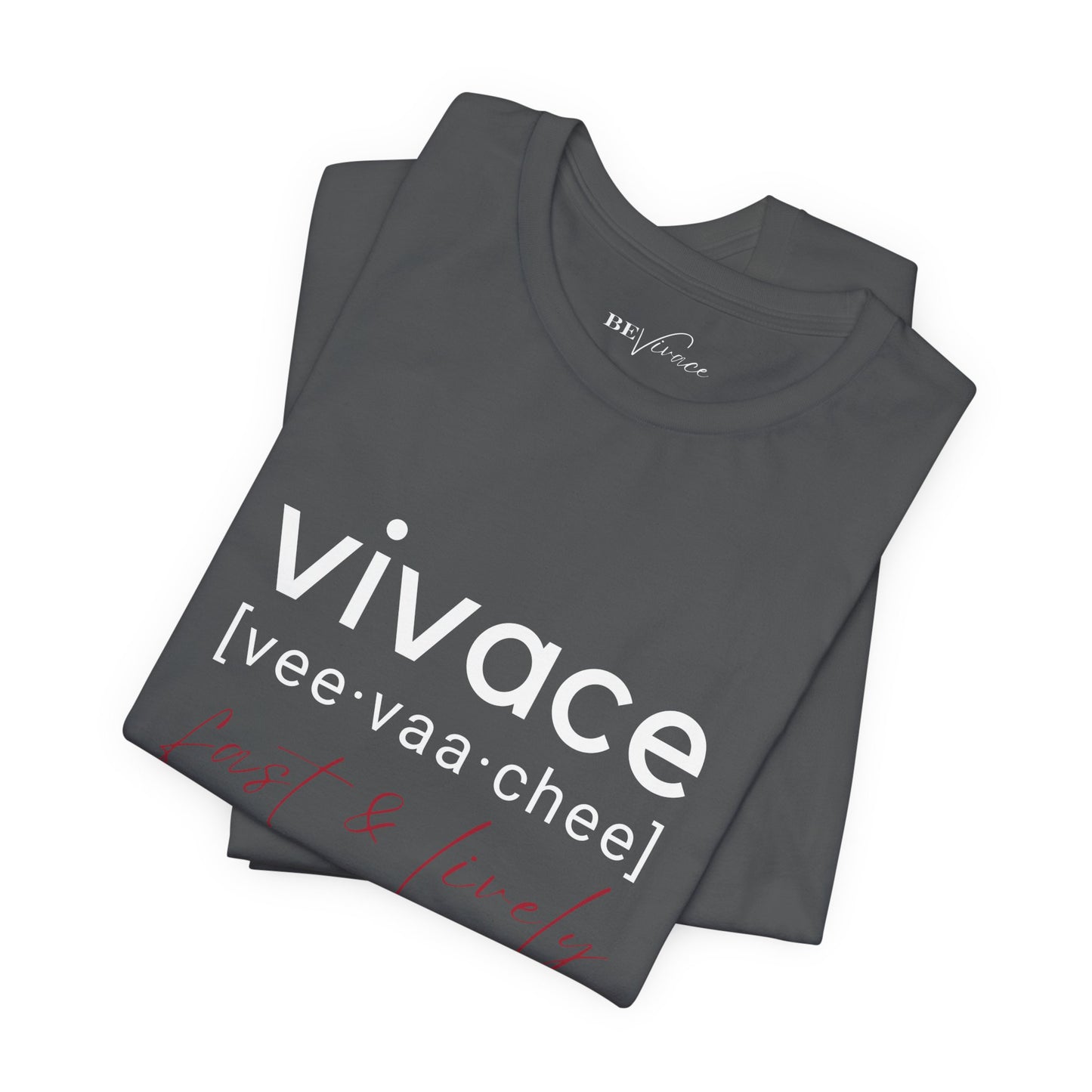 BEVIVACE Fast & Lively VIVACE T-Shirt, Music Graphic for Music Lovers