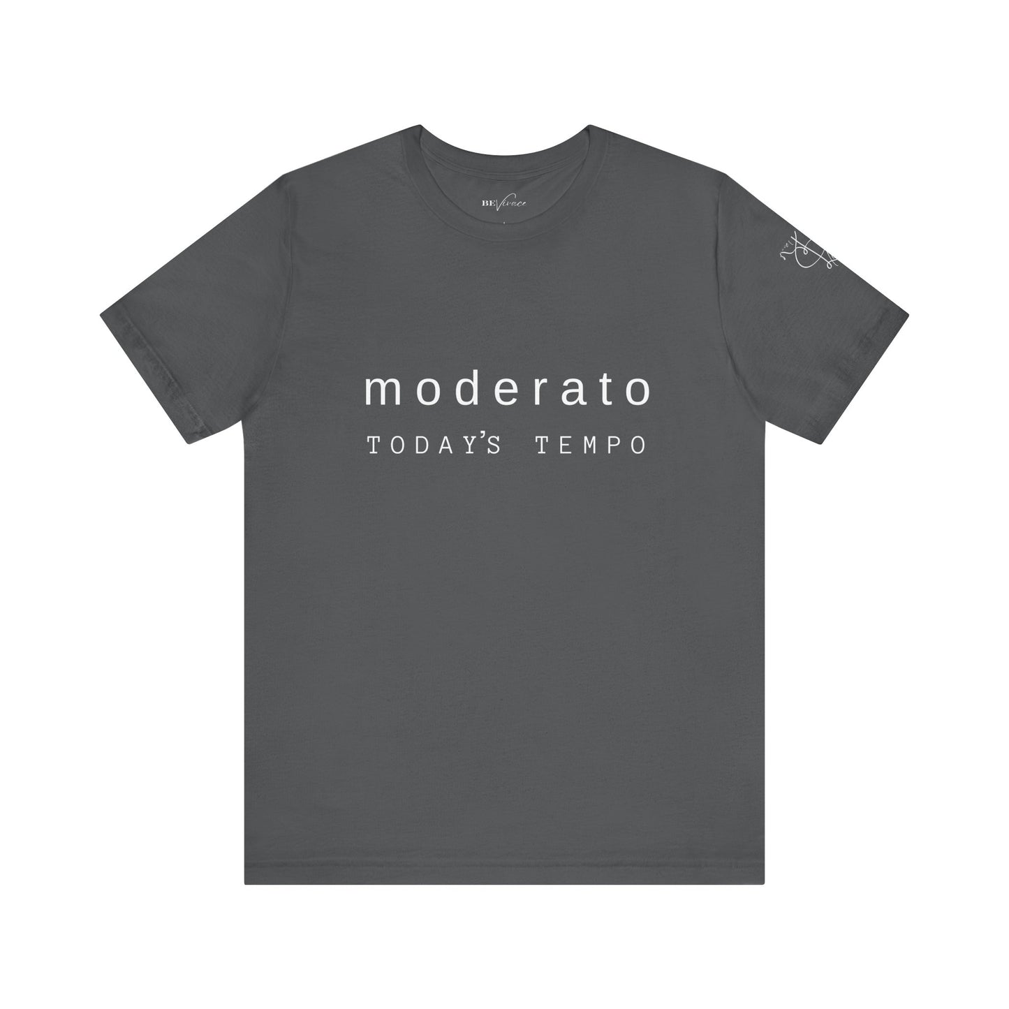 BEVIVACE Today’s Tempo T-Shirt, Moderato Music Graphic for Music Lovers