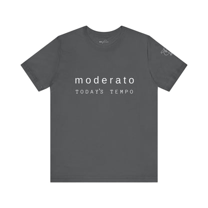 BEVIVACE Today’s Tempo T-Shirt, Moderato Music Graphic for Music Lovers