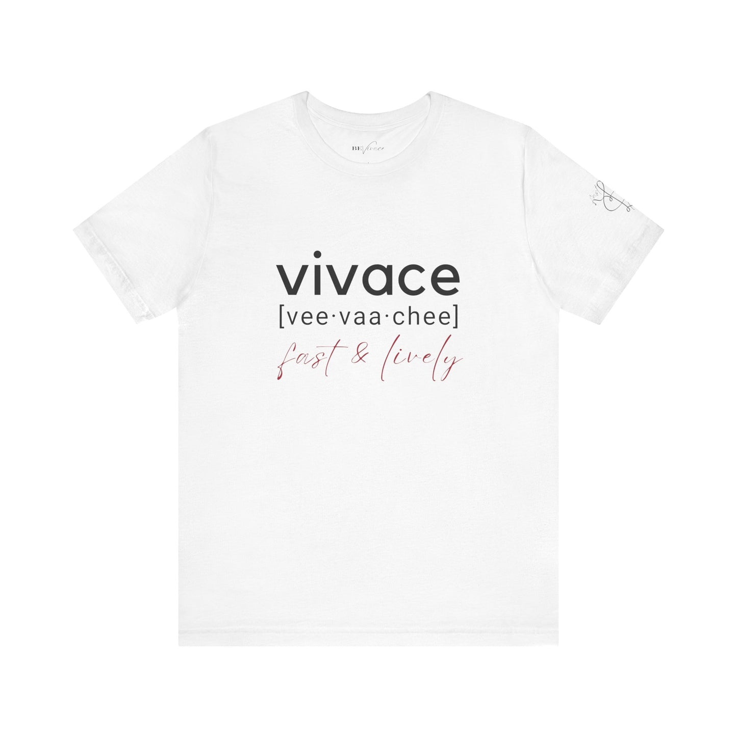 BEVIVACE Fast & Lively VIVACE T-Shirt, Music Graphic for Music Lovers