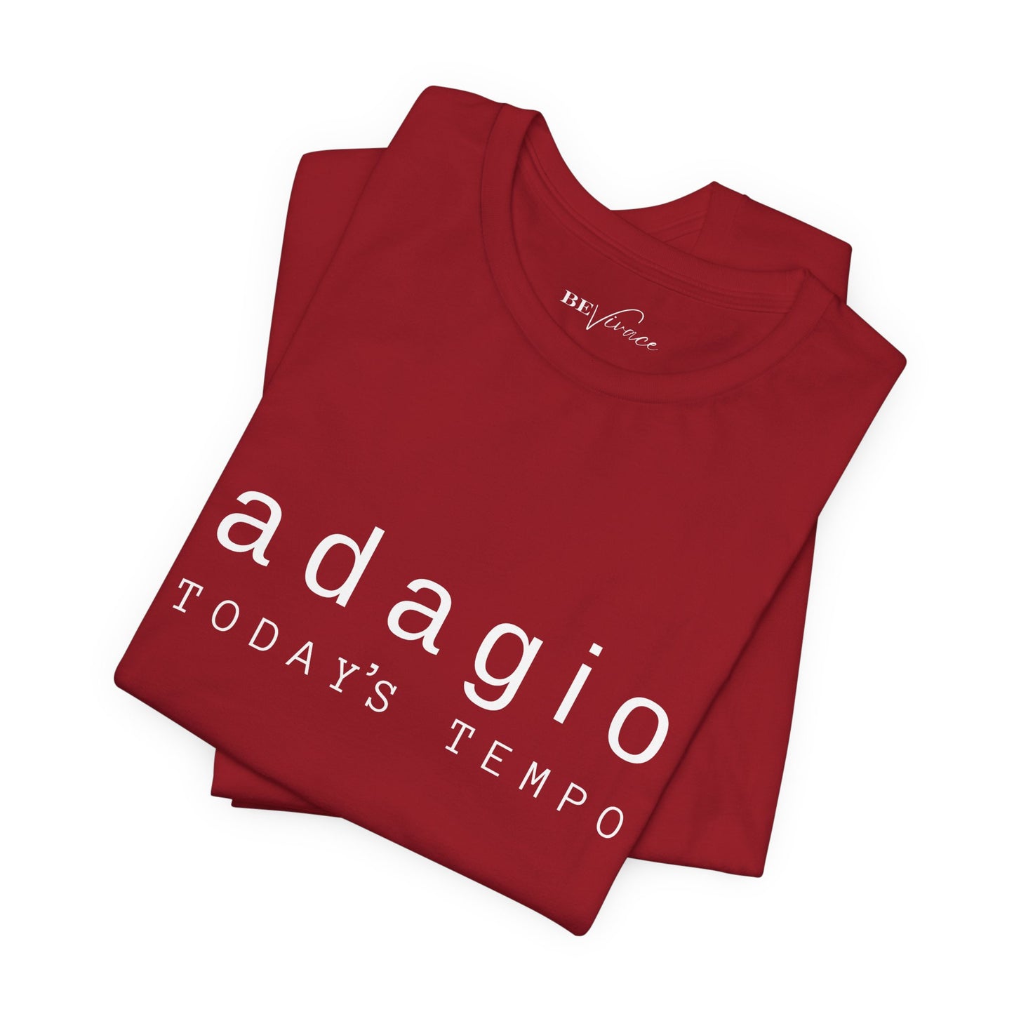BEVIVACE Today’s Tempo T-Shirt, Adagio Music Graphic for Music Lovers