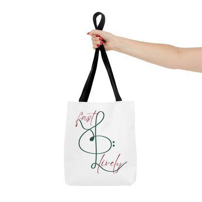 BEVIVACE Fast & Lively VIVACE Tote Bag, Eco-Friendly Carryall