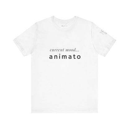 BEVIVACE Current Mood T-Shirt, Animato Music Graphic for Music Lovers