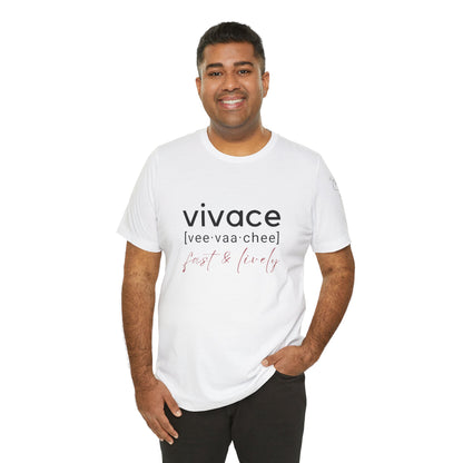 BEVIVACE Fast & Lively VIVACE T-Shirt Front and Back Graphic, Music Graphic for Music Lovers