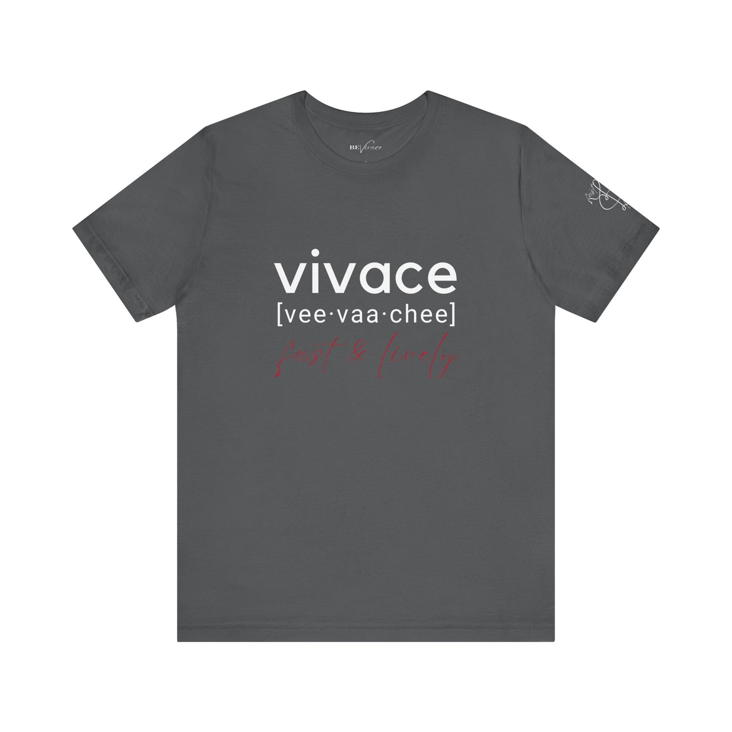 BEVIVACE Fast & Lively VIVACE T-Shirt, Music Graphic for Music Lovers
