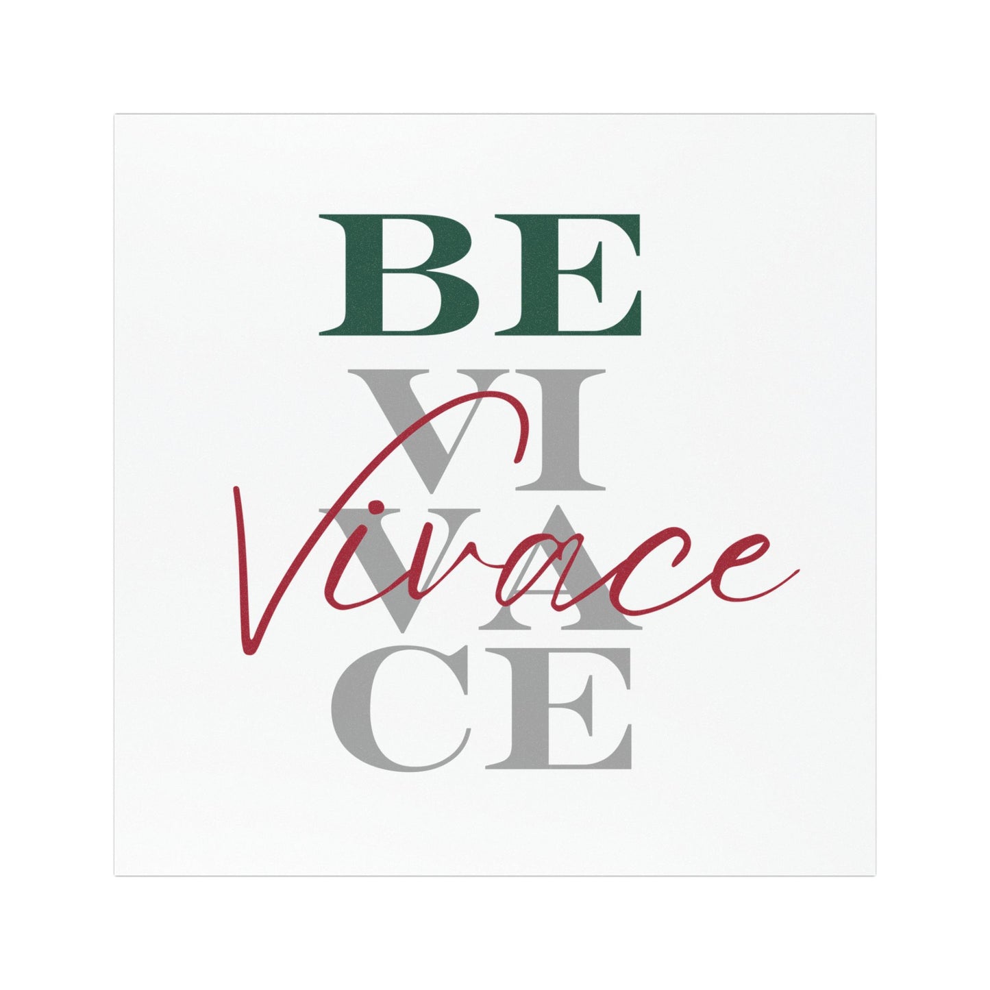 BEVIVACE Inspirational Car Magnet - "Fast and Lively"