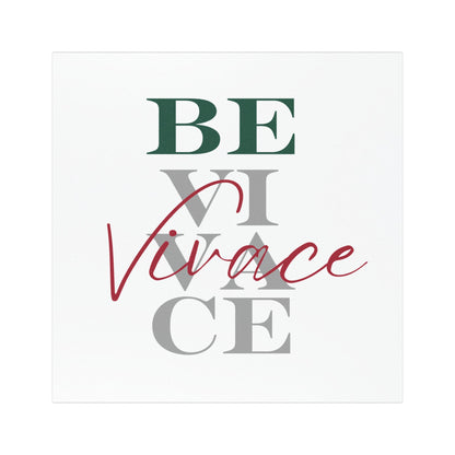 BEVIVACE Inspirational Car Magnet - "Fast and Lively"