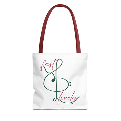 BEVIVACE Fast & Lively VIVACE Tote Bag, Eco-Friendly Carryall