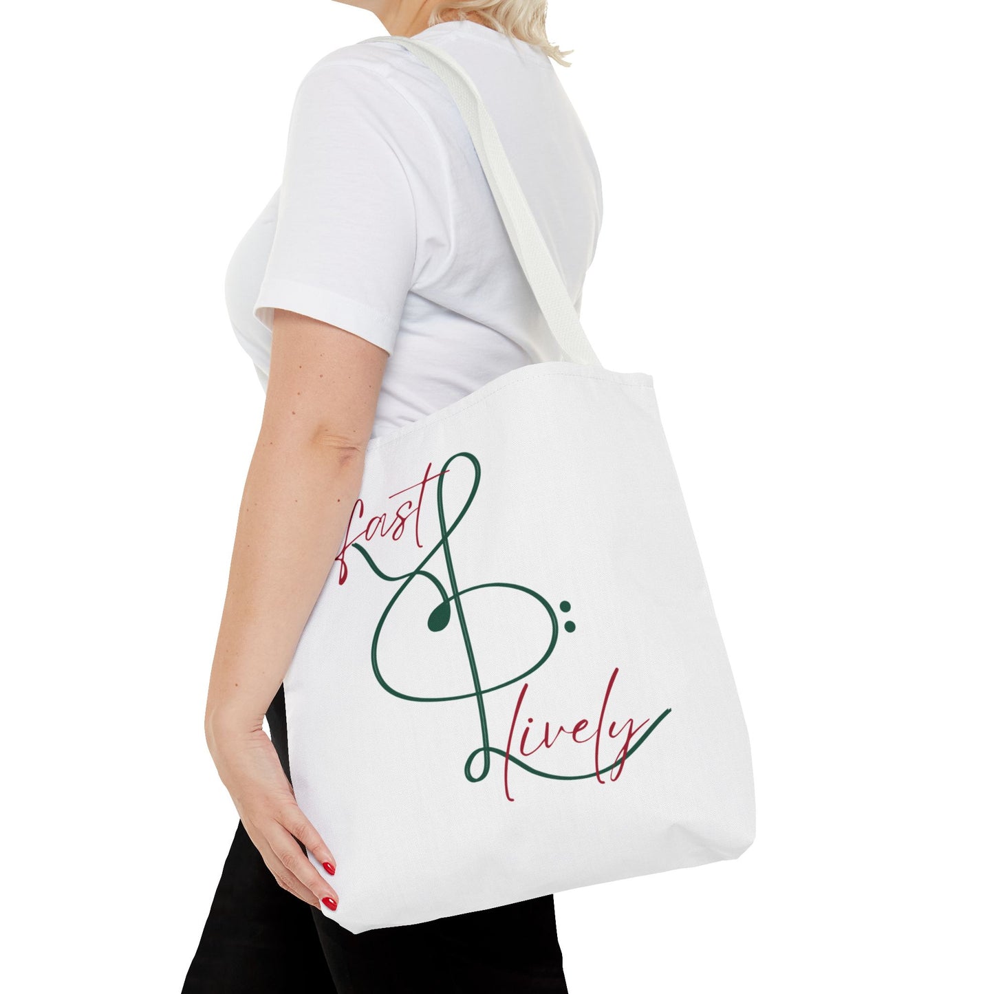 BEVIVACE Fast & Lively VIVACE Tote Bag, Eco-Friendly Carryall