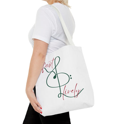 BEVIVACE Fast & Lively VIVACE Tote Bag, Eco-Friendly Carryall