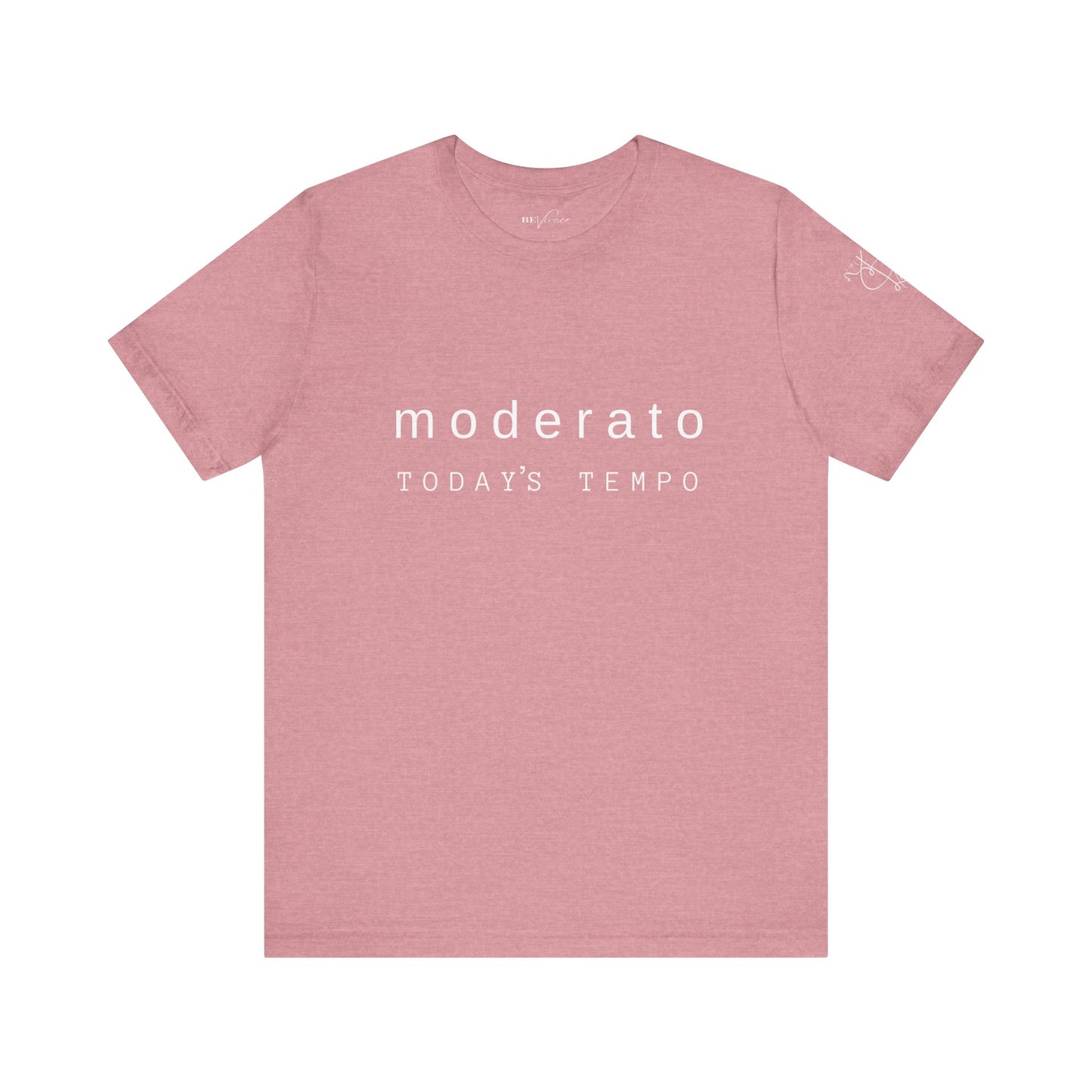 BEVIVACE Today’s Tempo T-Shirt, Moderato Music Graphic for Music Lovers