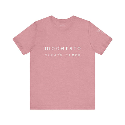 BEVIVACE Today’s Tempo T-Shirt, Moderato Music Graphic for Music Lovers