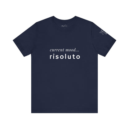 BEVIVACE Current Mood T-Shirt, Risoluto Music Graphic for Music Lovers
