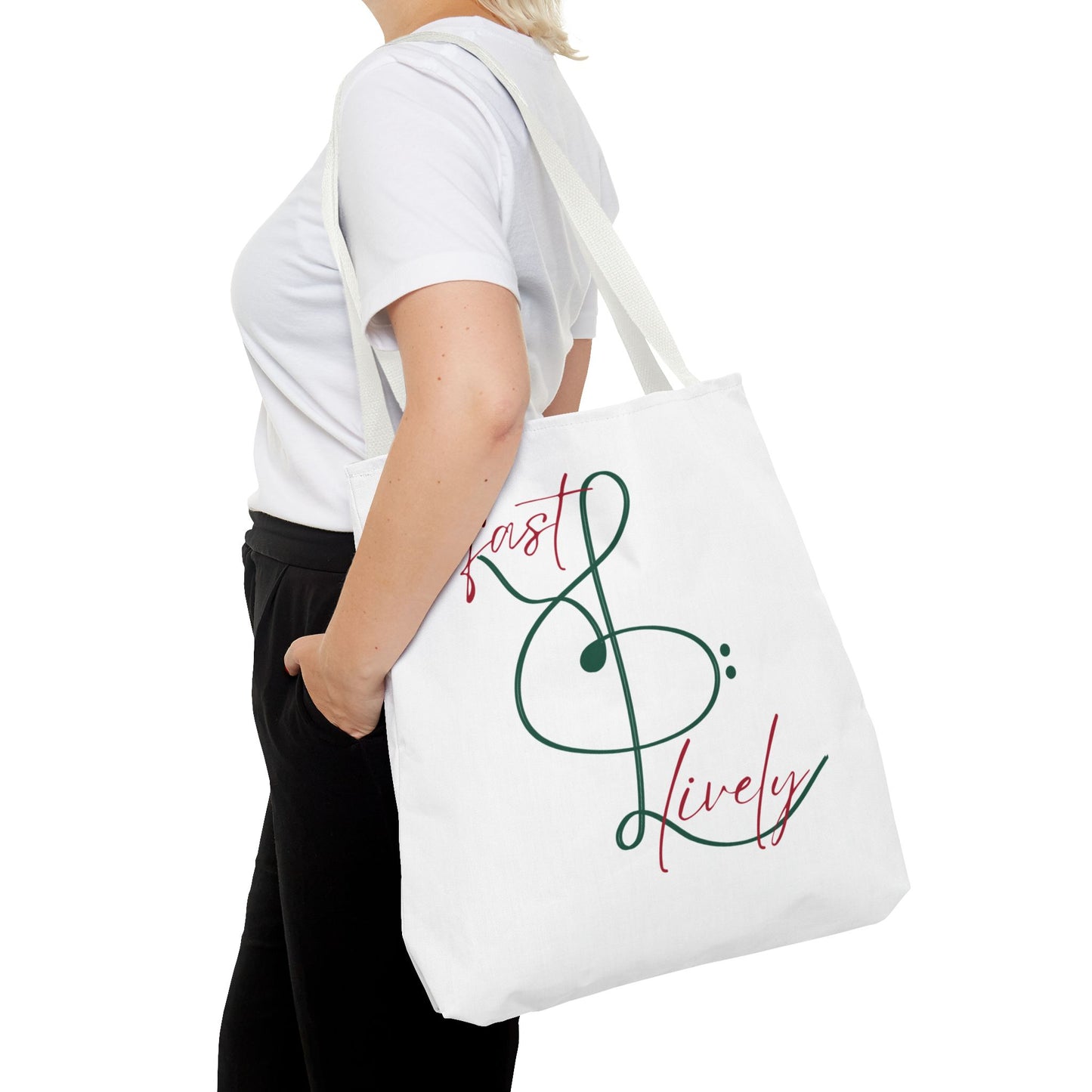 BEVIVACE Fast & Lively VIVACE Tote Bag, Eco-Friendly Carryall
